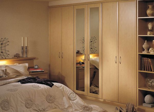 Alto Contemporary Fitted Bedroom In Beech Wood Finish Strachan